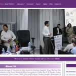 DUCC designed and supported in hosting the website for Institute of Cyber Security and Law, University of Delhi